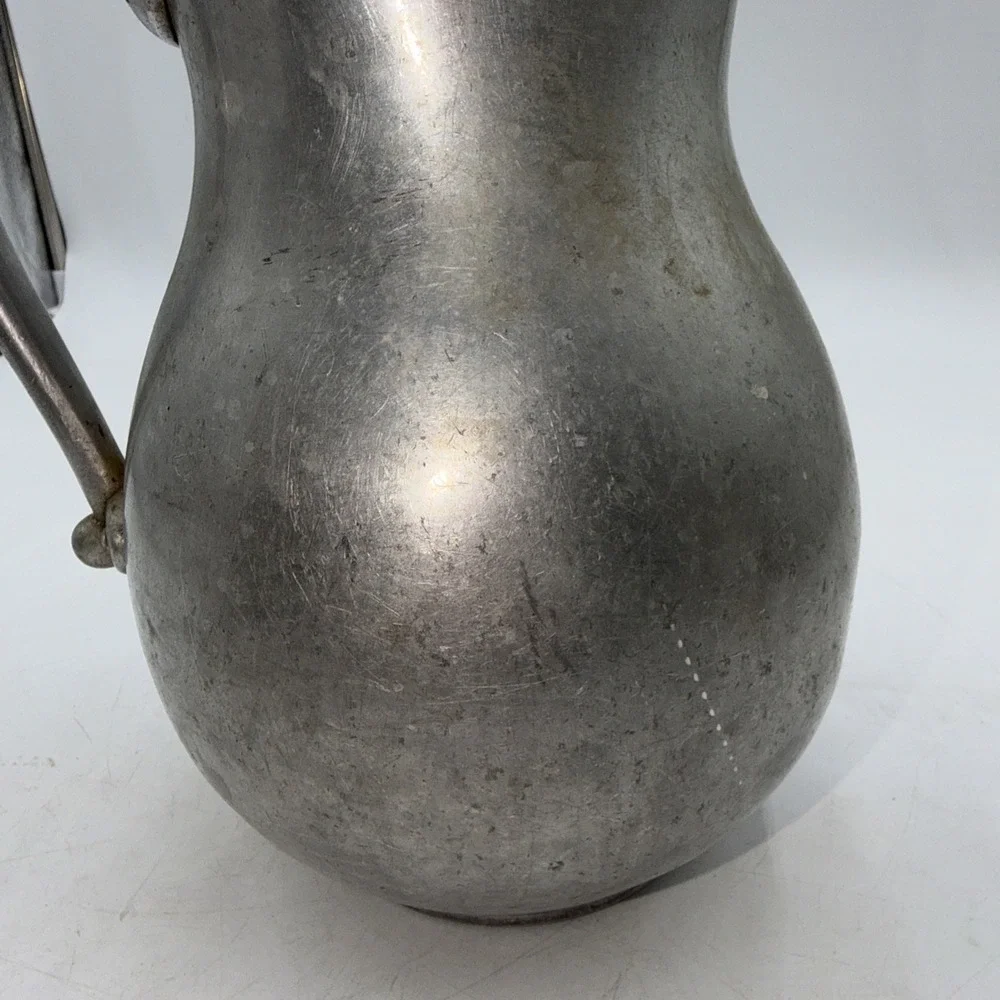 Vintage Dsitressed Aluminum MirrorPITCHER Good Housekeeping Farm House